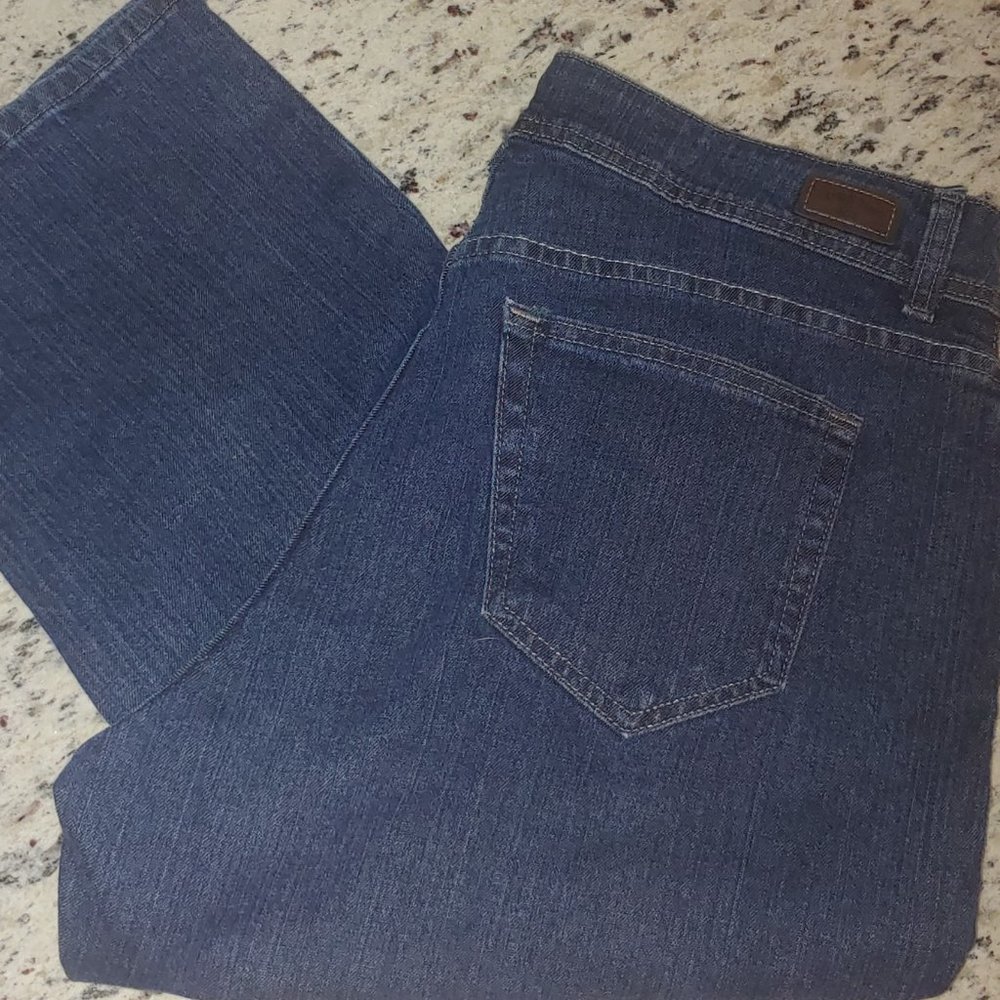 Straight leg stone washed jeans 16M